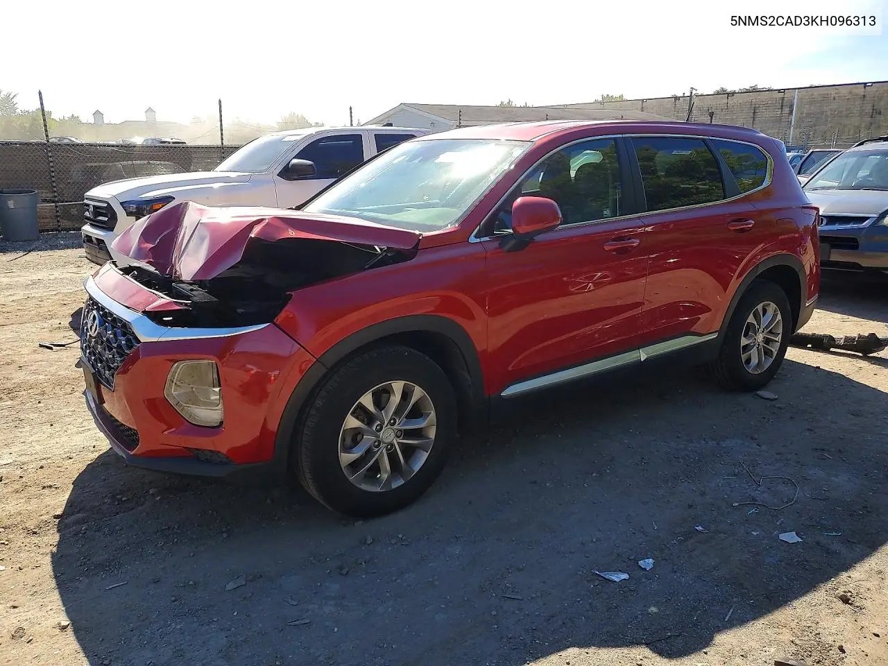 HYUNDAI SANTA FE 2019, VIN 5NMS2CAD3KH096313