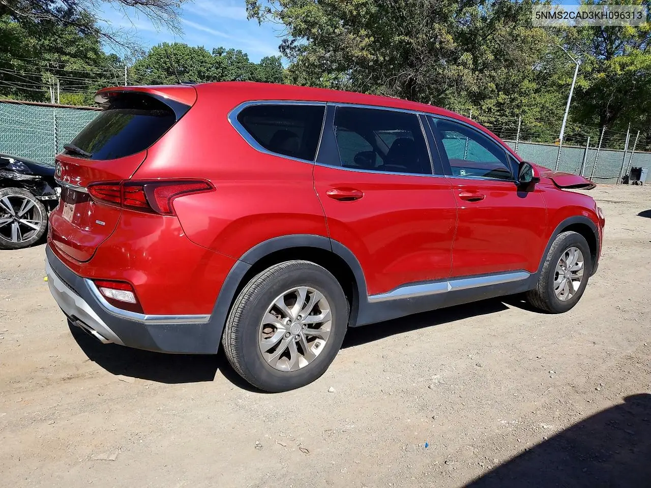 2019 HYUNDAI SANTA FE VIN 5NMS2CAD3KH096313 — фото 3