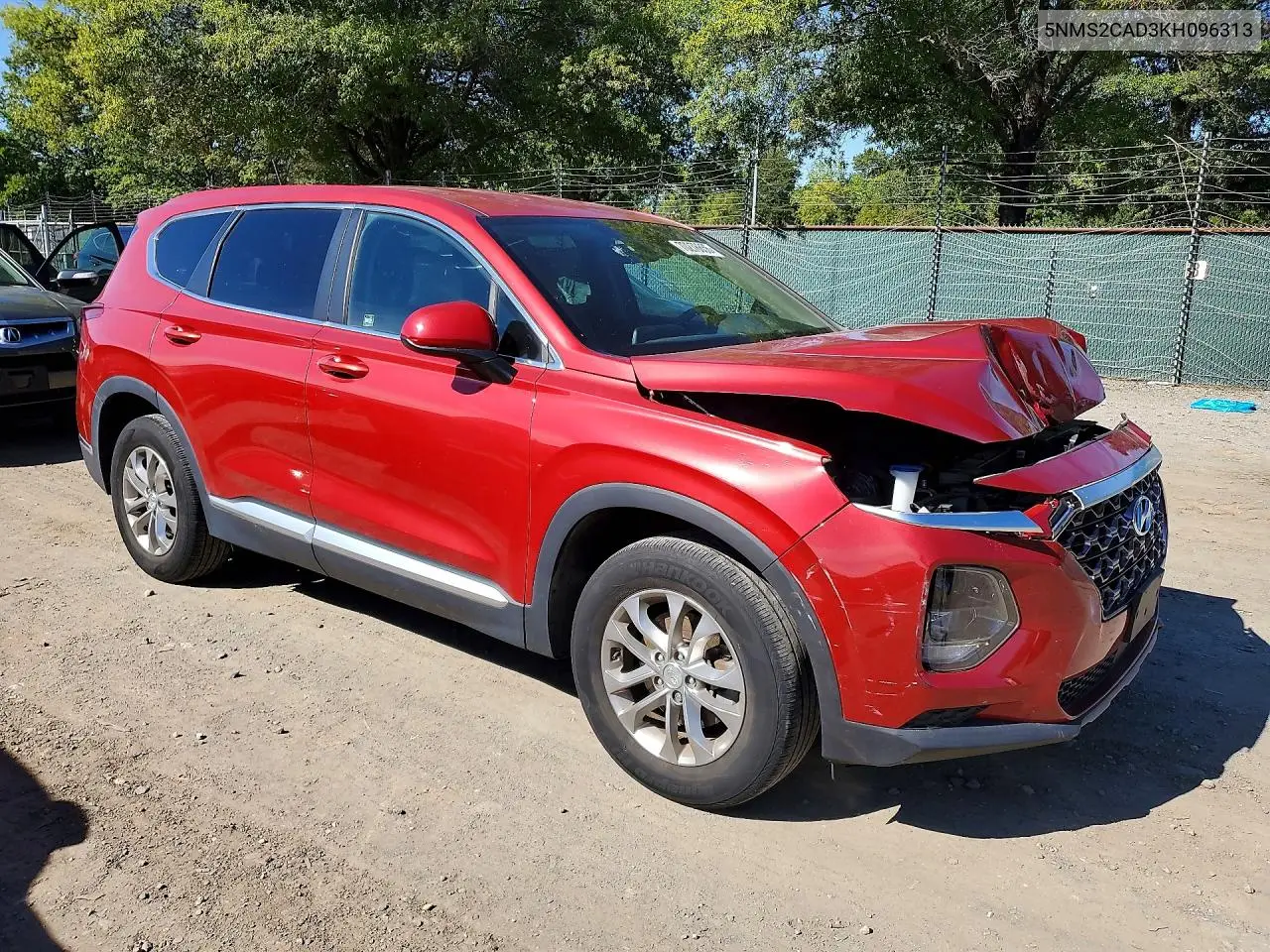 2019 HYUNDAI SANTA FE VIN 5NMS2CAD3KH096313 — фото 4