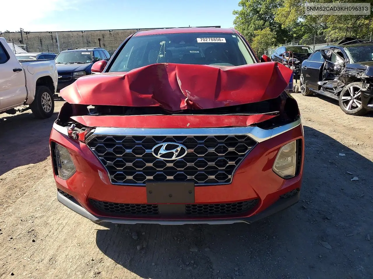 2019 HYUNDAI SANTA FE VIN 5NMS2CAD3KH096313 — фото 5