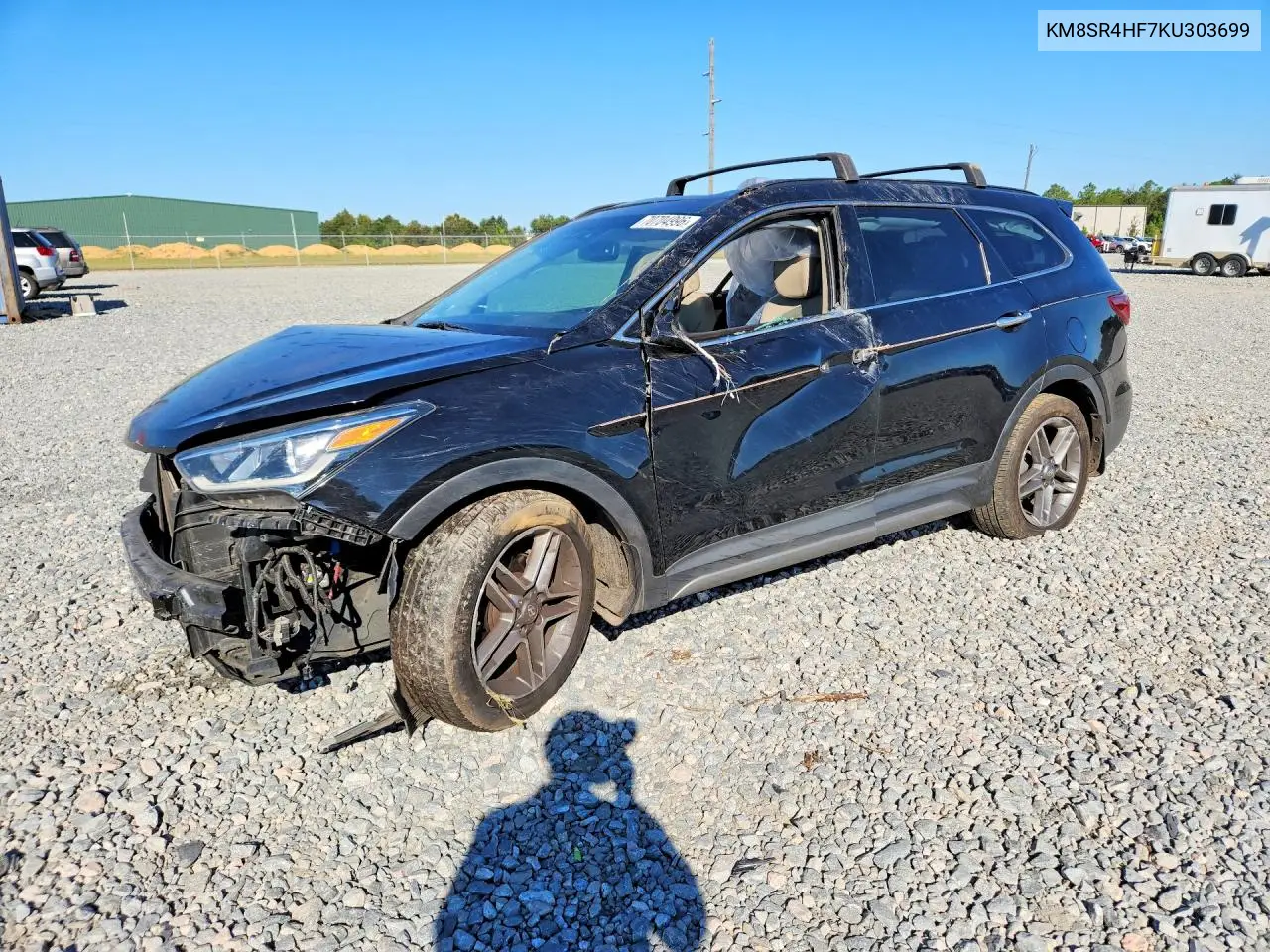 HYUNDAI SANTA FE 2019, VIN KM8SR4HF7KU303699