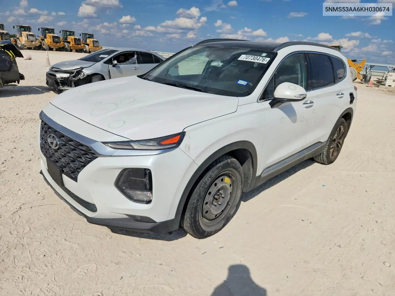 HYUNDAI SANTA FE 2019, VIN 5NMS53AA6KH030674