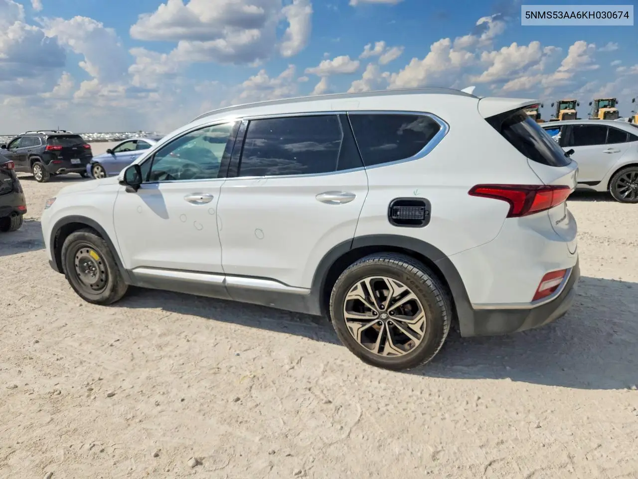 2019 HYUNDAI SANTA FE VIN 5NMS53AA6KH030674 — фото 2