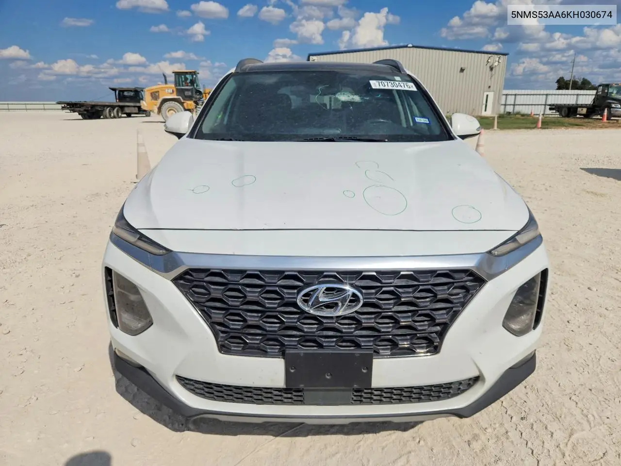 2019 HYUNDAI SANTA FE VIN 5NMS53AA6KH030674 — фото 5