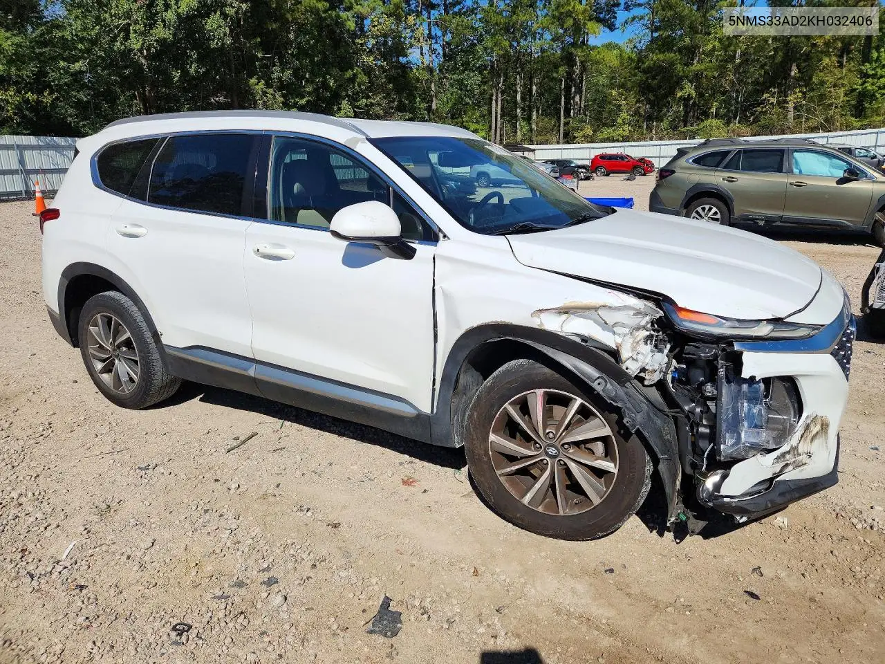 2019 HYUNDAI SANTA FE VIN 5NMS33AD2KH032406 — фото 4