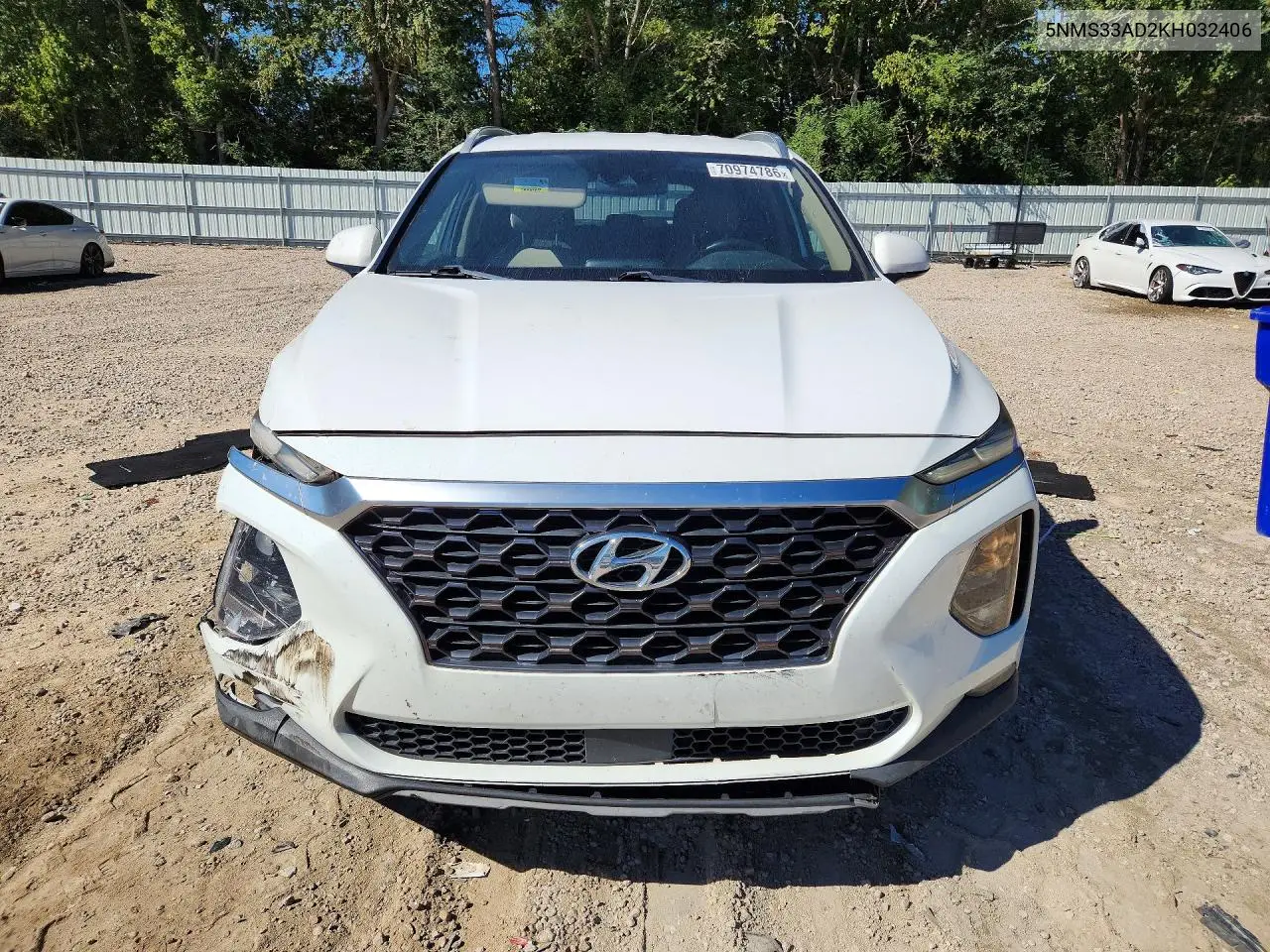 2019 HYUNDAI SANTA FE VIN 5NMS33AD2KH032406 — фото 5