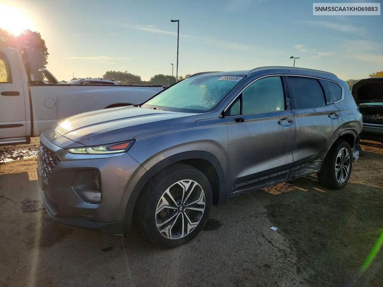 HYUNDAI SANTA FE 2019, VIN 5NMS5CAA1KH069883