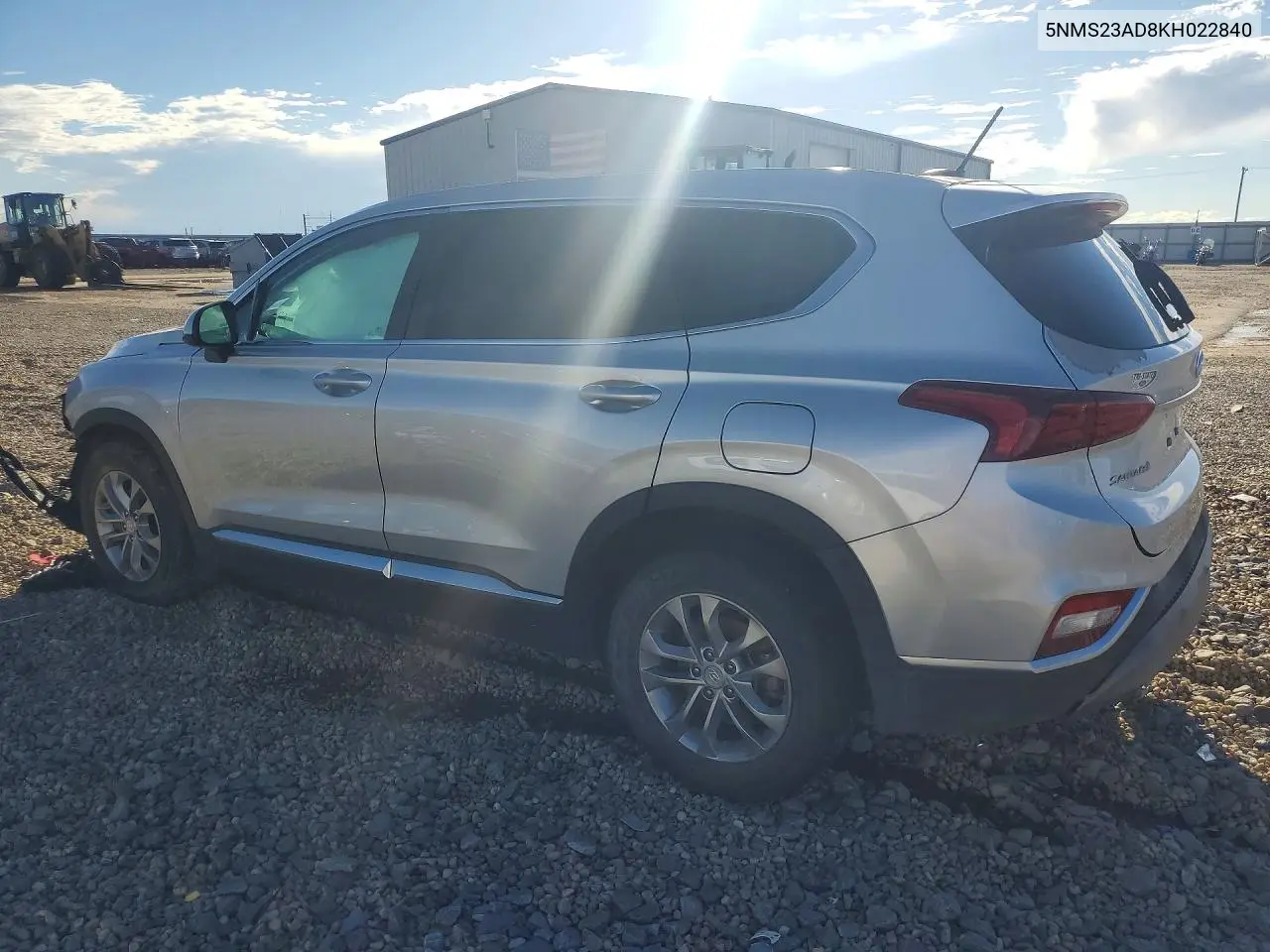 2019 HYUNDAI SANTA FE VIN 5NMS23AD8KH022840 — фото 2