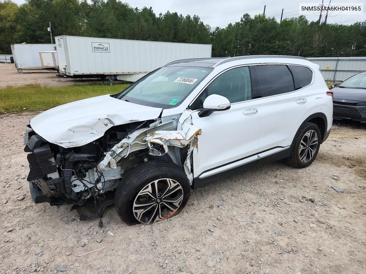 HYUNDAI SANTA FE 2019, VIN 5NMS53AA6KH041965