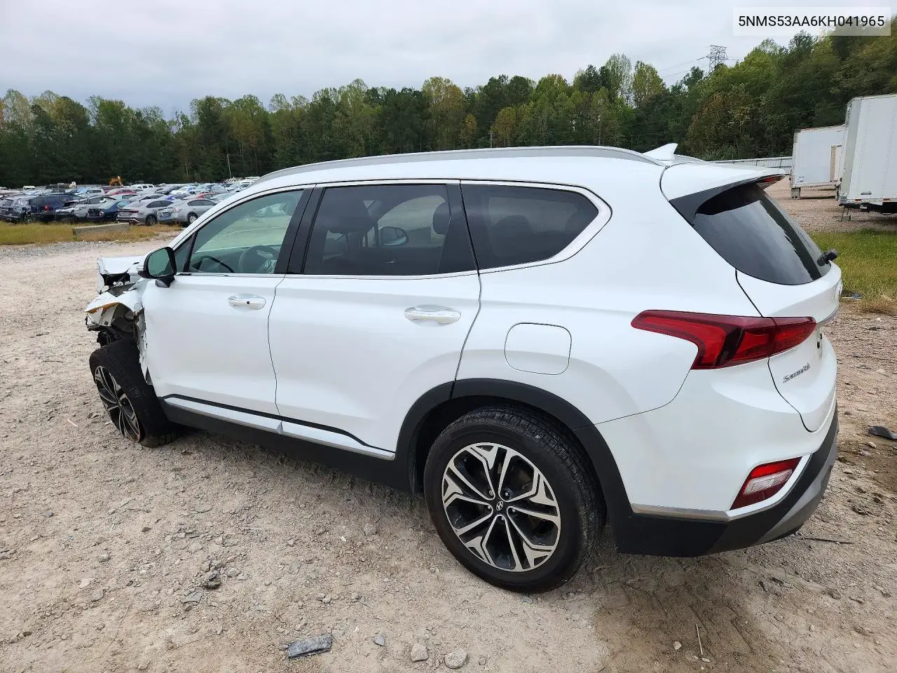 2019 HYUNDAI SANTA FE VIN 5NMS53AA6KH041965 — фото 2