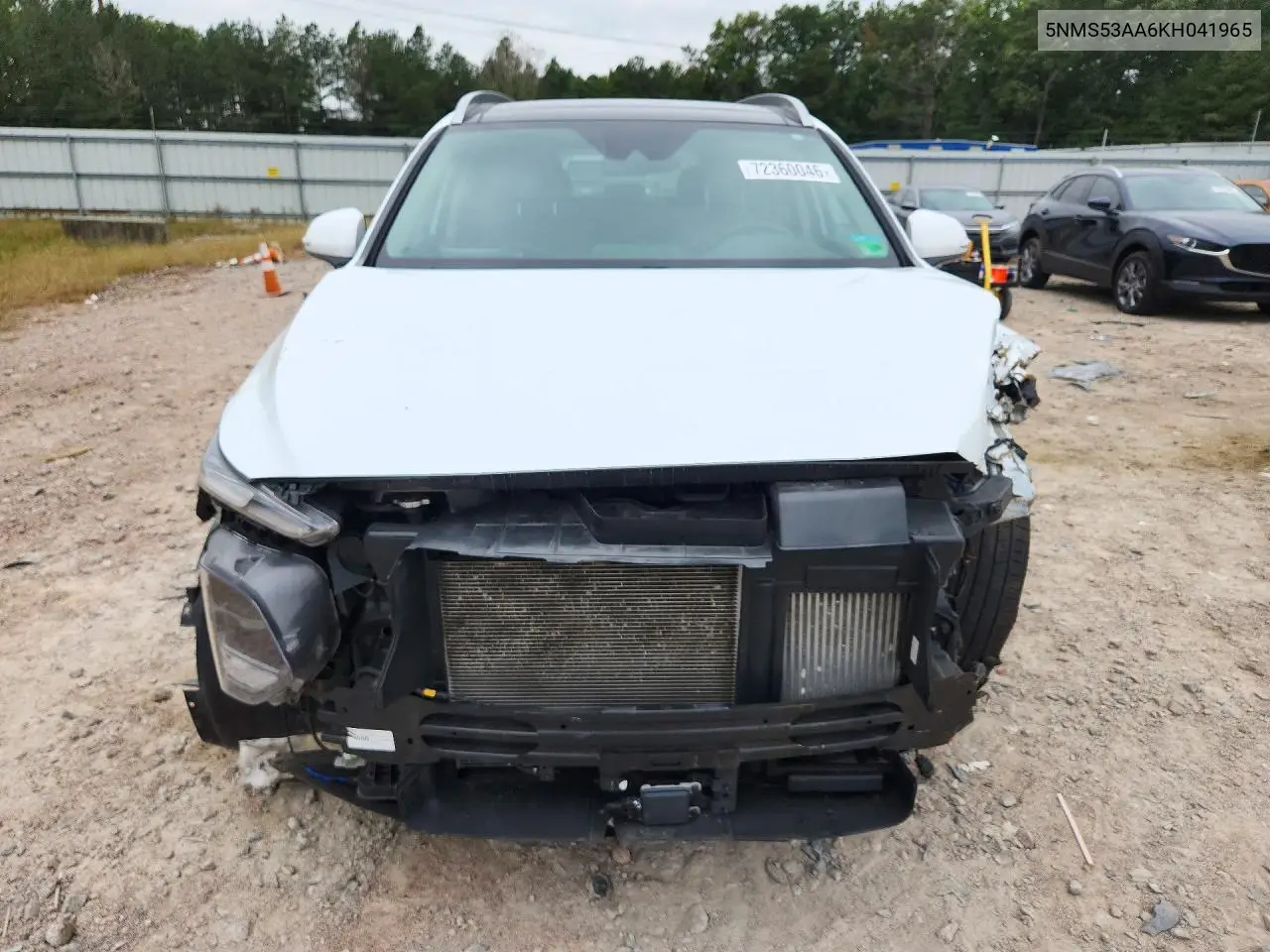 2019 HYUNDAI SANTA FE VIN 5NMS53AA6KH041965 — фото 5