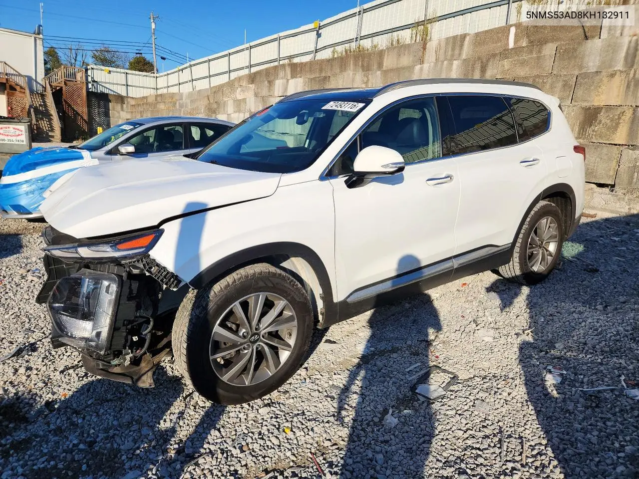 HYUNDAI SANTA FE 2019, VIN 5NMS53AD8KH132911
