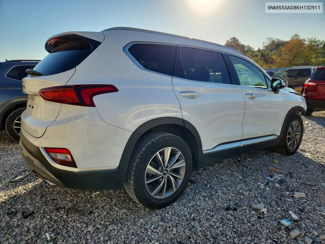 2019 HYUNDAI SANTA FE VIN 5NMS53AD8KH132911 — фото 3