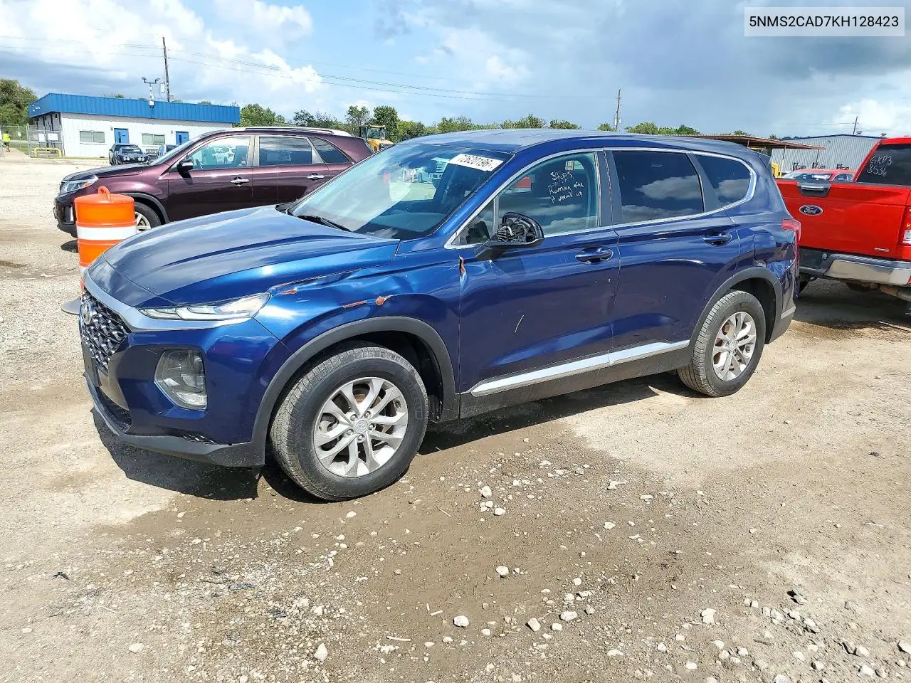 HYUNDAI SANTA FE 2019, VIN 5NMS2CAD7KH128423