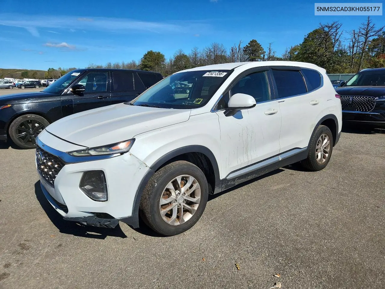 HYUNDAI SANTA FE 2019, VIN 5NMS2CAD3KH055177
