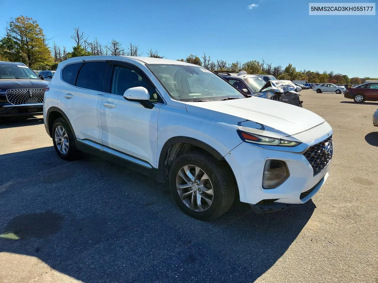 2019 HYUNDAI SANTA FE VIN 5NMS2CAD3KH055177 — фото 4