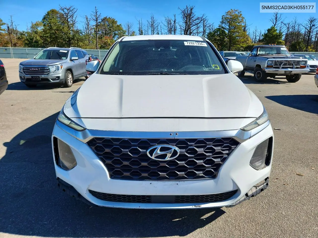 2019 HYUNDAI SANTA FE VIN 5NMS2CAD3KH055177 — фото 5