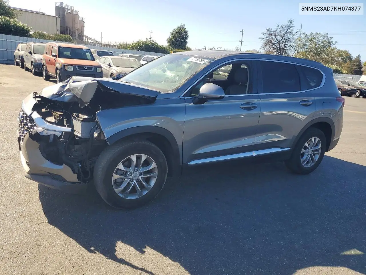 HYUNDAI SANTA FE 2019, VIN 5NMS23AD7KH074377