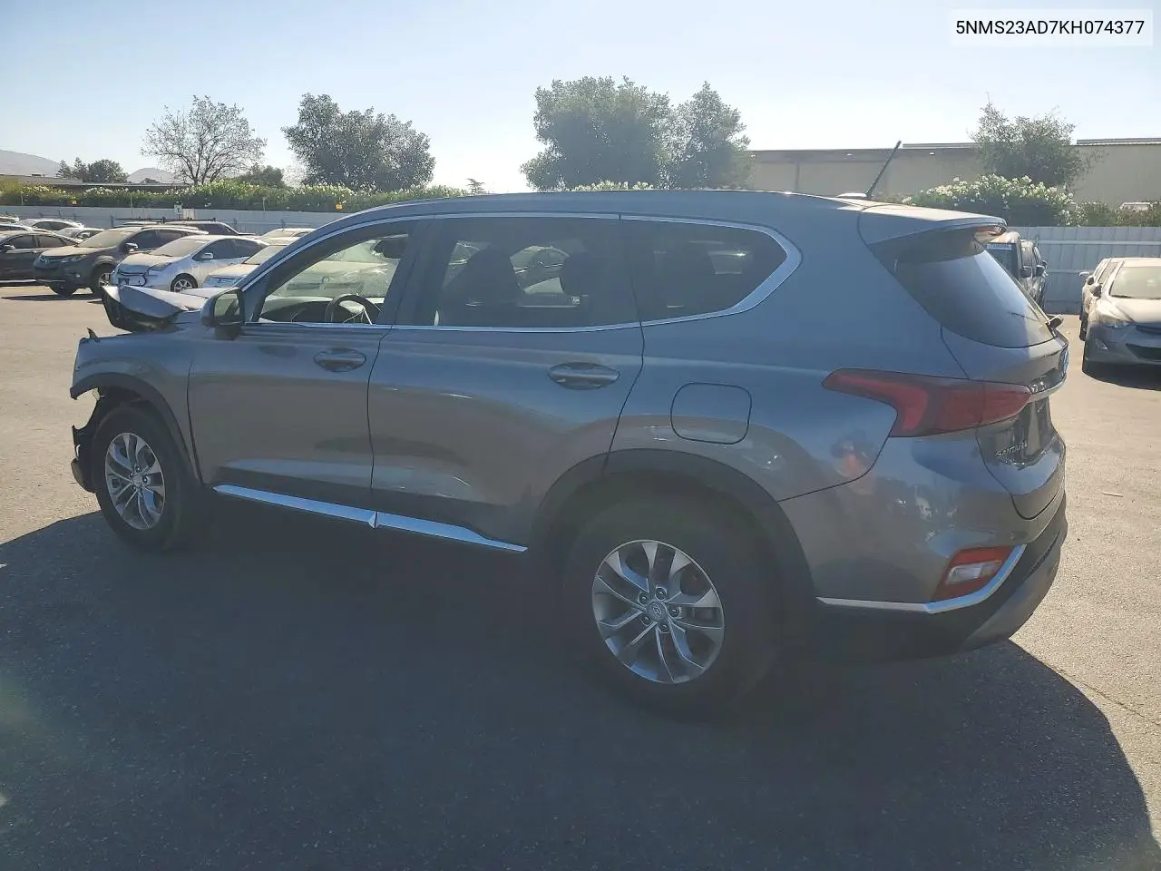 2019 HYUNDAI SANTA FE VIN 5NMS23AD7KH074377 — фото 2