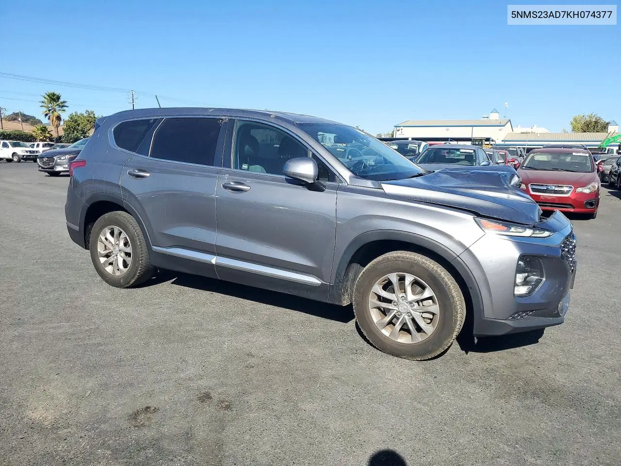 2019 HYUNDAI SANTA FE VIN 5NMS23AD7KH074377 — фото 4