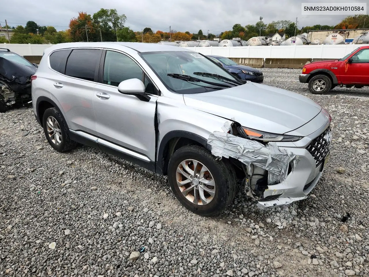 2019 HYUNDAI SANTA FE VIN 5NMS23AD0KH010584 — фото 4