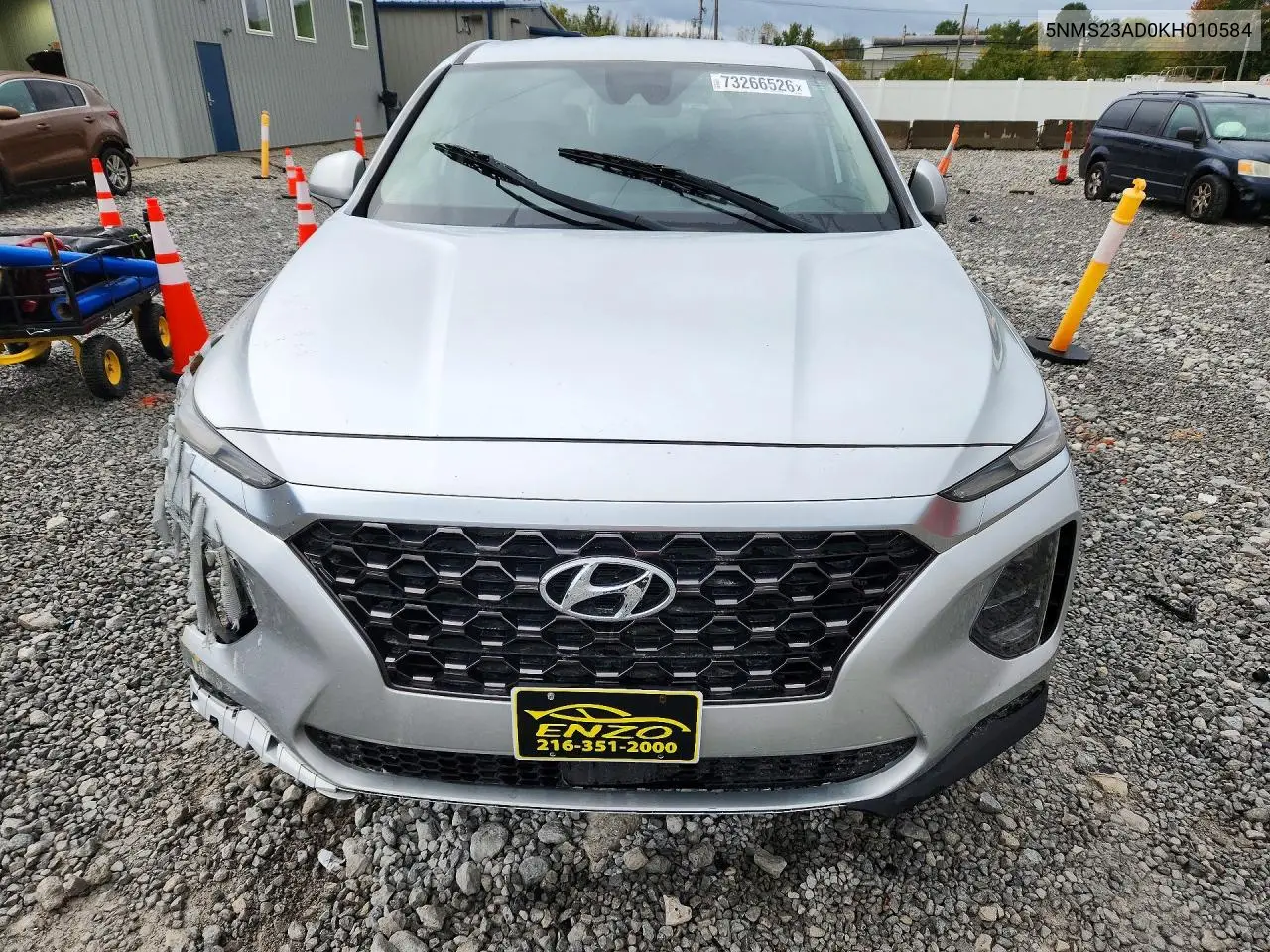 2019 HYUNDAI SANTA FE VIN 5NMS23AD0KH010584 — фото 5