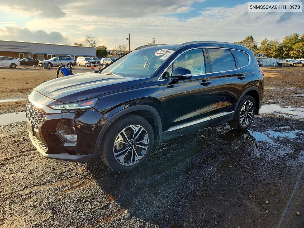 HYUNDAI SANTA FE 2019, VIN 5NMS5CAA9KH113970