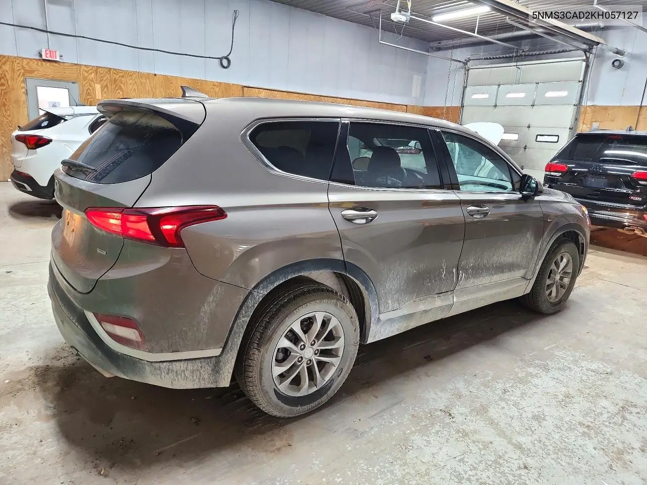 2019 HYUNDAI SANTA FE VIN 5NMS3CAD2KH057127 — фото 3
