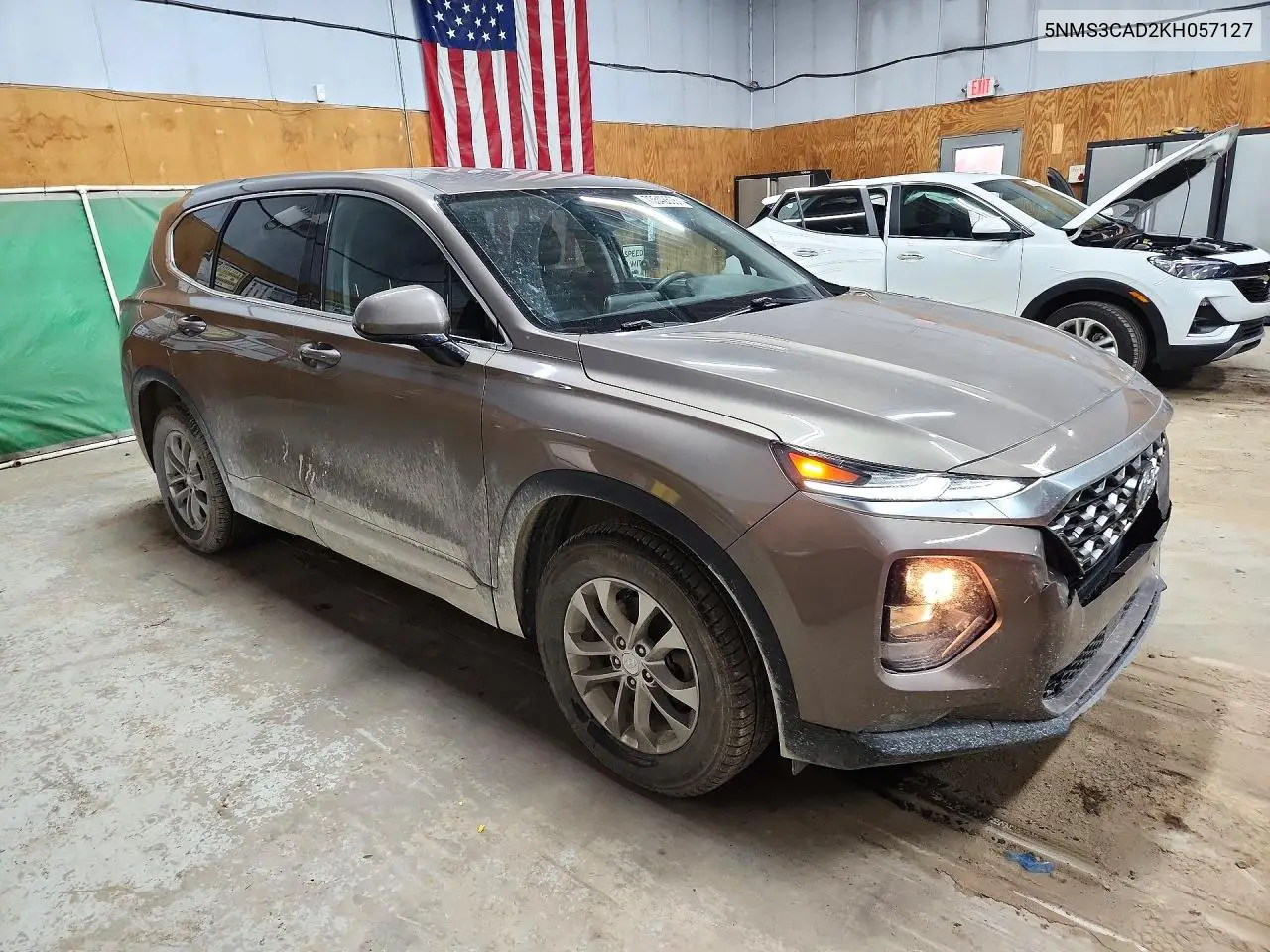 2019 HYUNDAI SANTA FE VIN 5NMS3CAD2KH057127 — фото 4