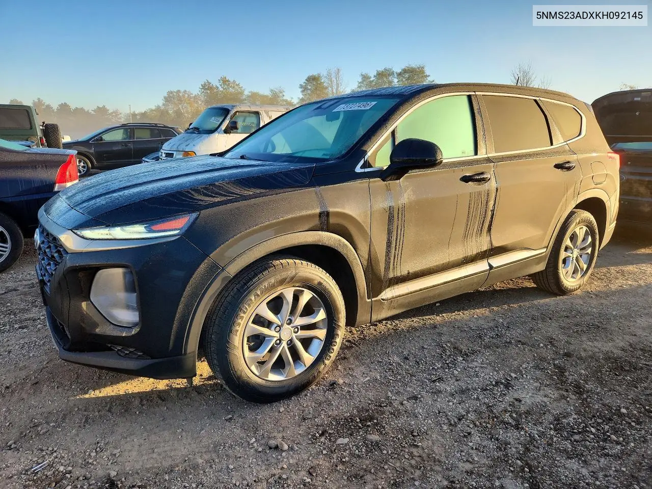 HYUNDAI SANTA FE 2019, VIN 5NMS23ADXKH092145