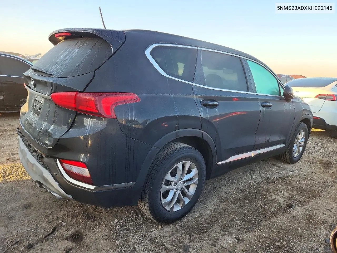 2019 HYUNDAI SANTA FE VIN 5NMS23ADXKH092145 — фото 3