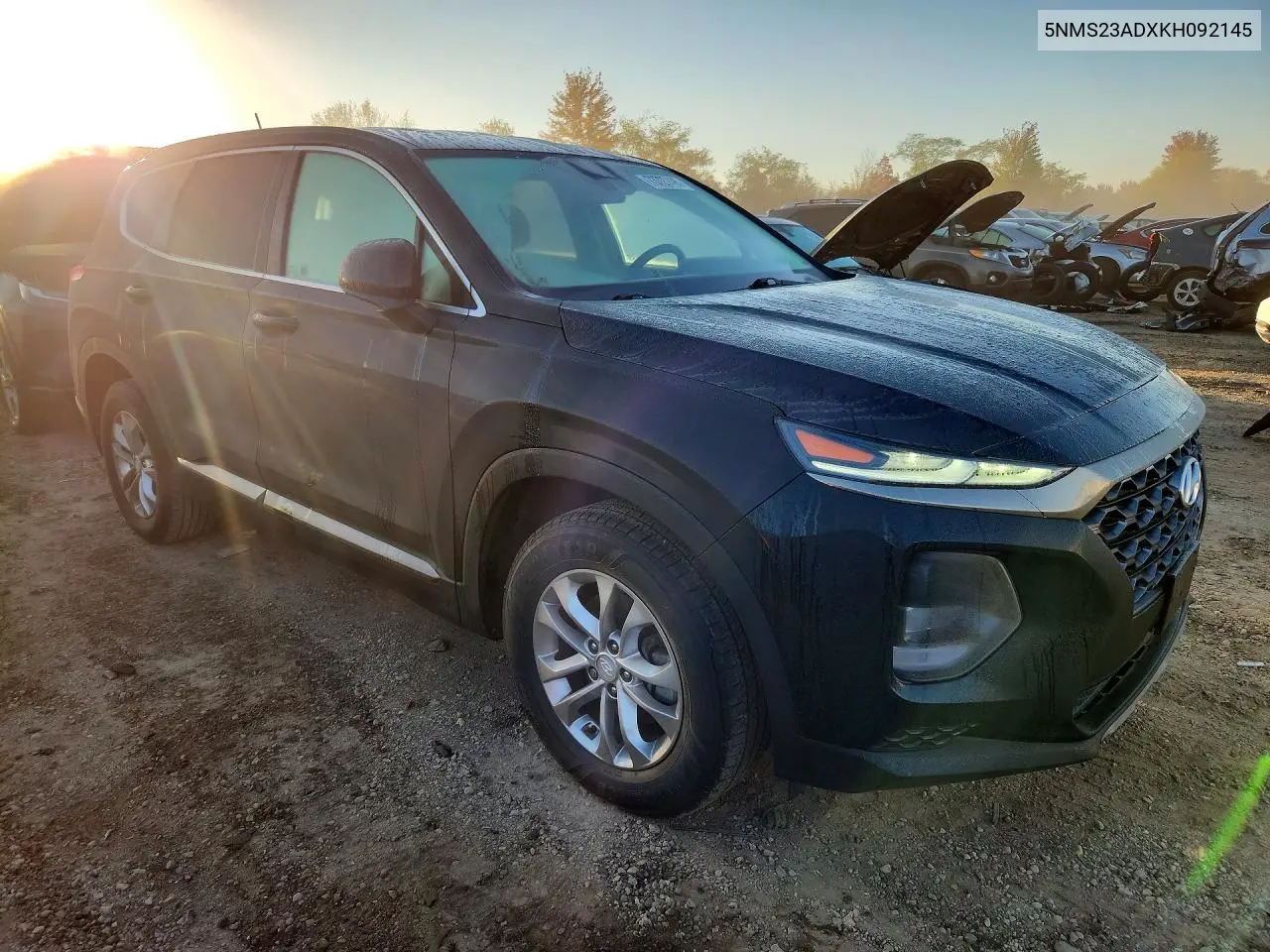 2019 HYUNDAI SANTA FE VIN 5NMS23ADXKH092145 — фото 4