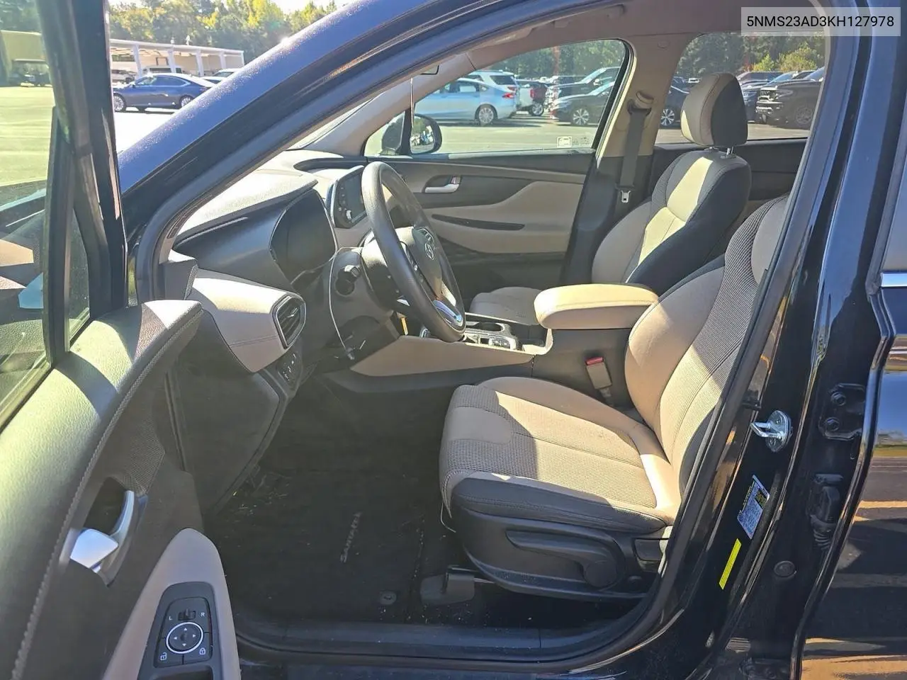 2019 HYUNDAI SANTA FE VIN 5NMS23AD3KH127978 — фото 5