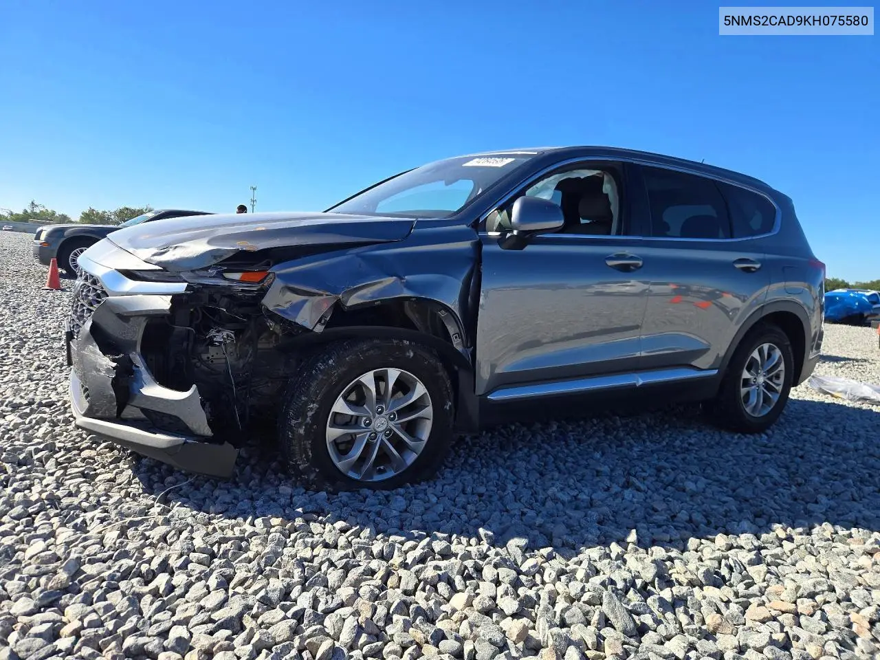 HYUNDAI SANTA FE 2019, VIN 5NMS2CAD9KH075580