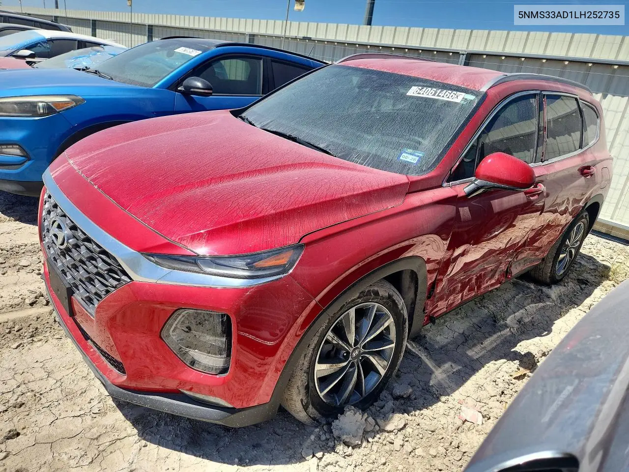 HYUNDAI SANTA FE 2020, VIN 5NMS33AD1LH252735