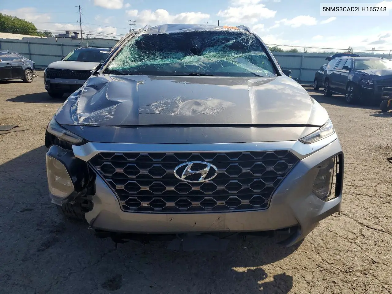 2020 HYUNDAI SANTA FE VIN 5NMS3CAD2LH165748 — фото 5