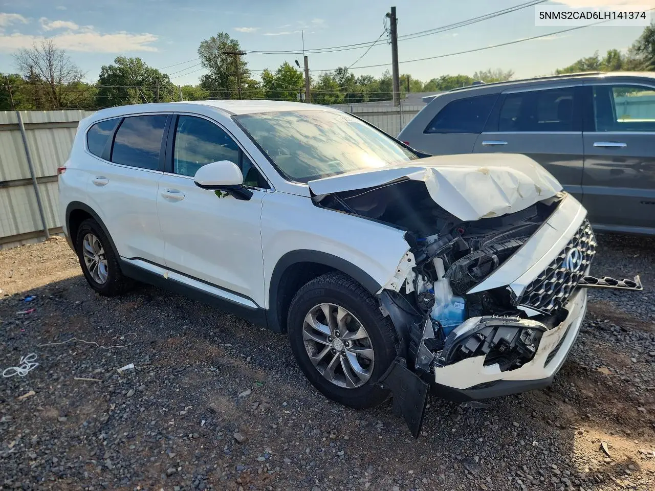 2020 HYUNDAI SANTA FE VIN 5NMS2CAD6LH141374 — фото 4