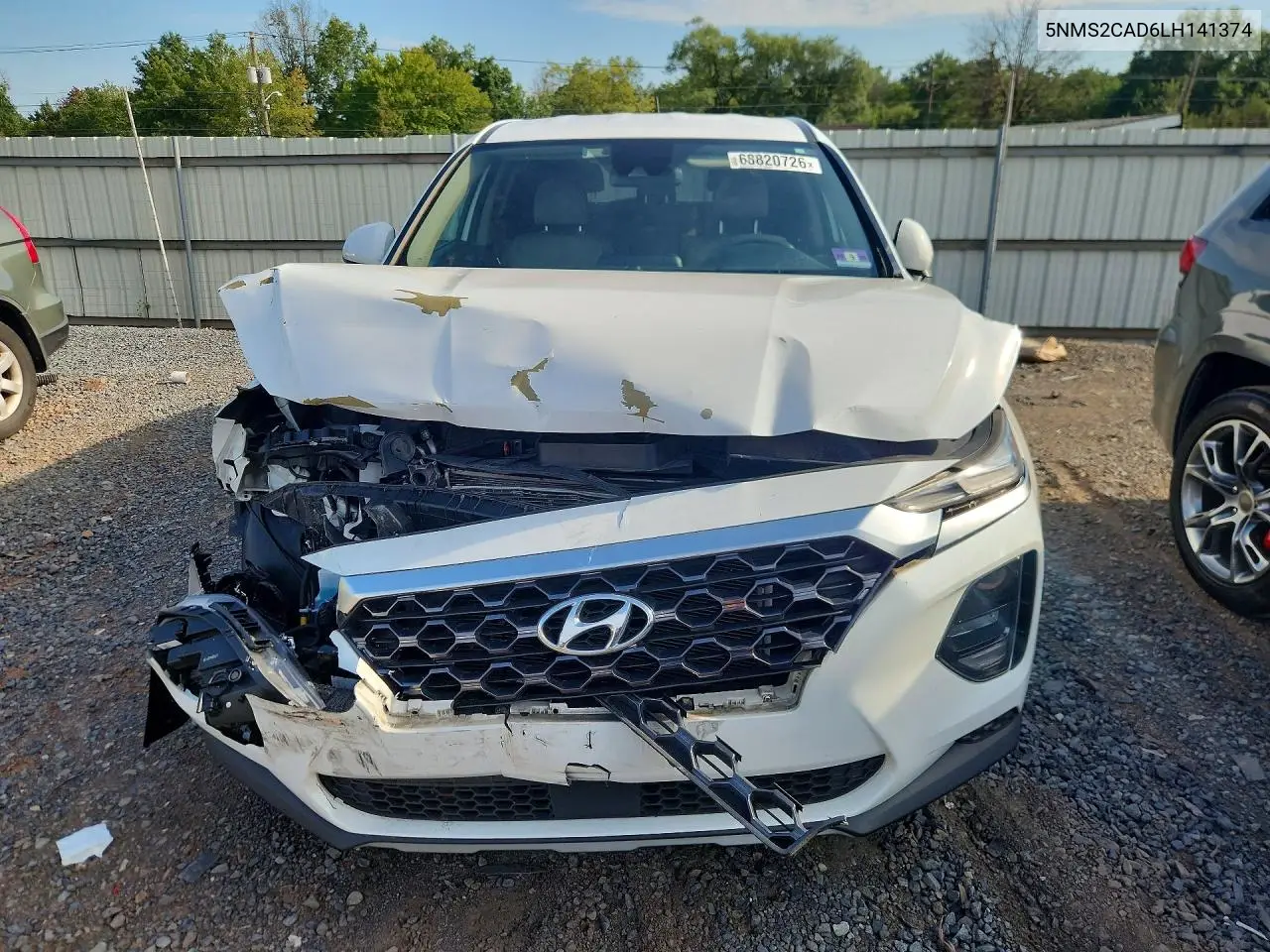 2020 HYUNDAI SANTA FE VIN 5NMS2CAD6LH141374 — фото 5