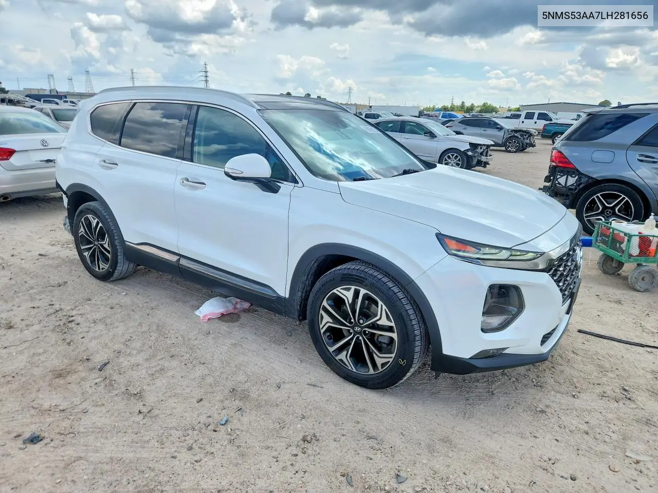 2020 HYUNDAI SANTA FE VIN 5NMS53AA7LH281656 — фото 4