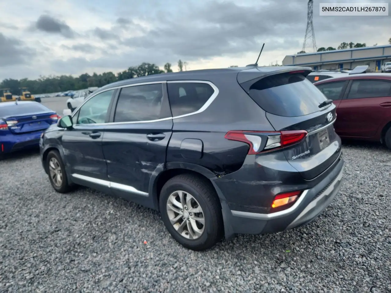 2020 HYUNDAI SANTA FE VIN 5NMS2CAD1LH267870 — фото 2