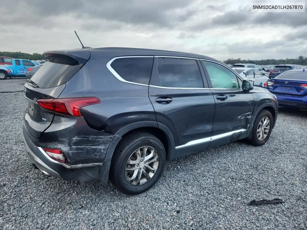 2020 HYUNDAI SANTA FE VIN 5NMS2CAD1LH267870 — фото 3