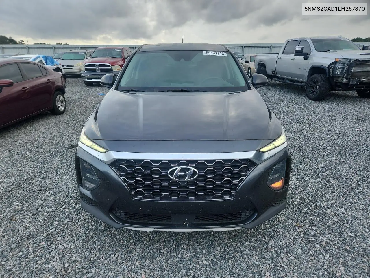 2020 HYUNDAI SANTA FE VIN 5NMS2CAD1LH267870 — фото 5