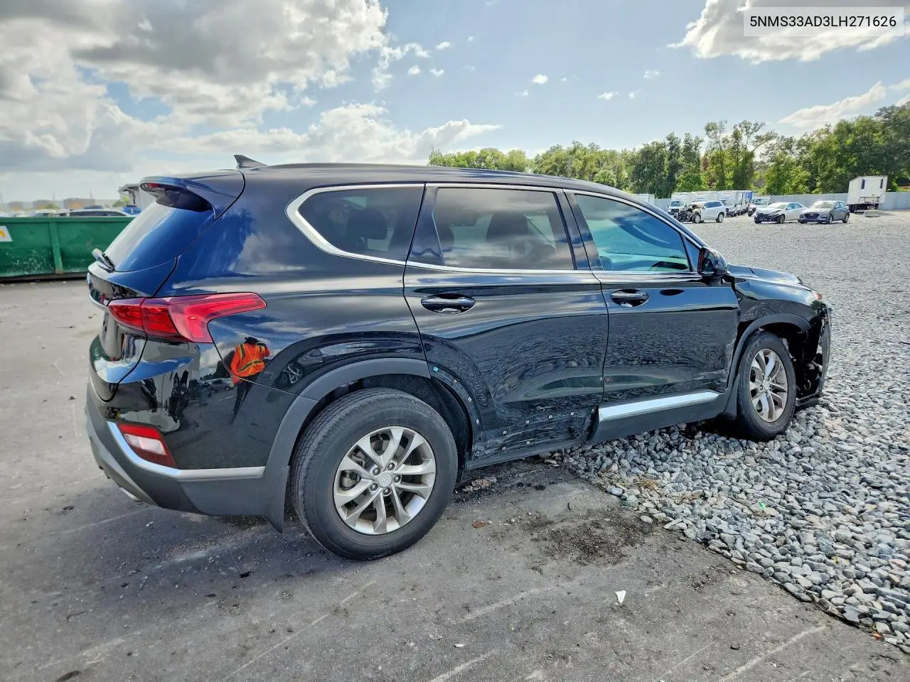 2020 HYUNDAI SANTA FE VIN 5NMS33AD3LH271626 — фото 3