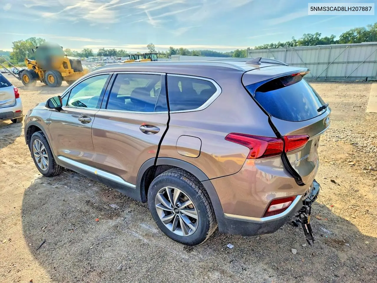 2020 HYUNDAI SANTA FE VIN 5NMS3CAD8LH207887 — фото 2