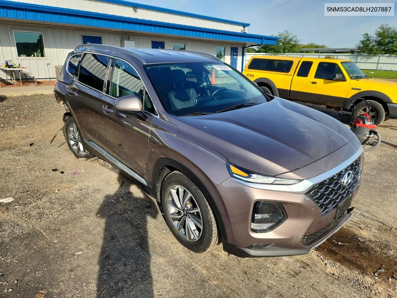 2020 HYUNDAI SANTA FE VIN 5NMS3CAD8LH207887 — фото 4