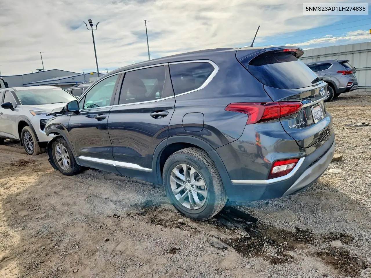 2020 HYUNDAI SANTA FE VIN 5NMS23AD1LH274835 — фото 2