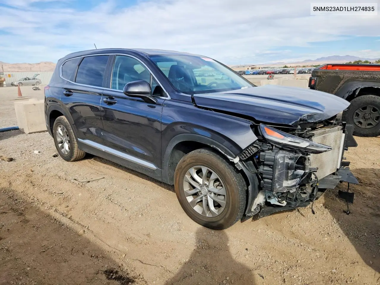 2020 HYUNDAI SANTA FE VIN 5NMS23AD1LH274835 — фото 4