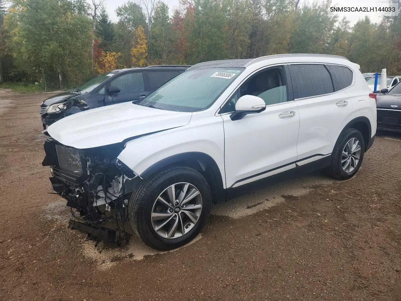 HYUNDAI SANTA FE 2020, VIN 5NMS3CAA2LH144033