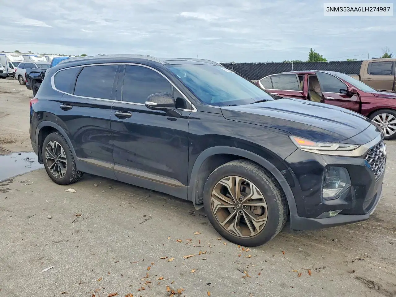 2020 HYUNDAI SANTA FE VIN 5NMS53AA6LH274987 — фото 4