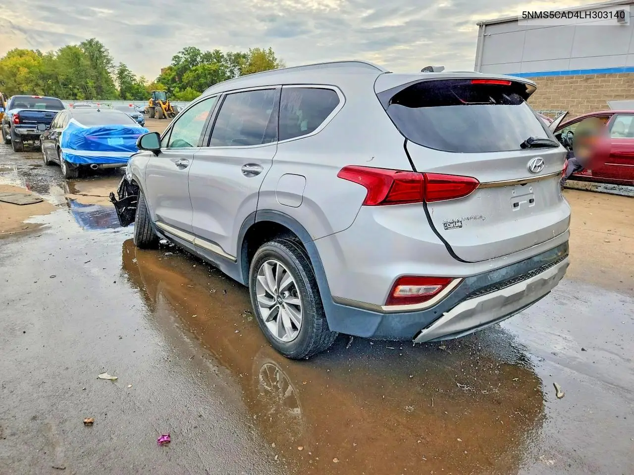 2020 HYUNDAI SANTA FE VIN 5NMS5CAD4LH303140 — фото 2